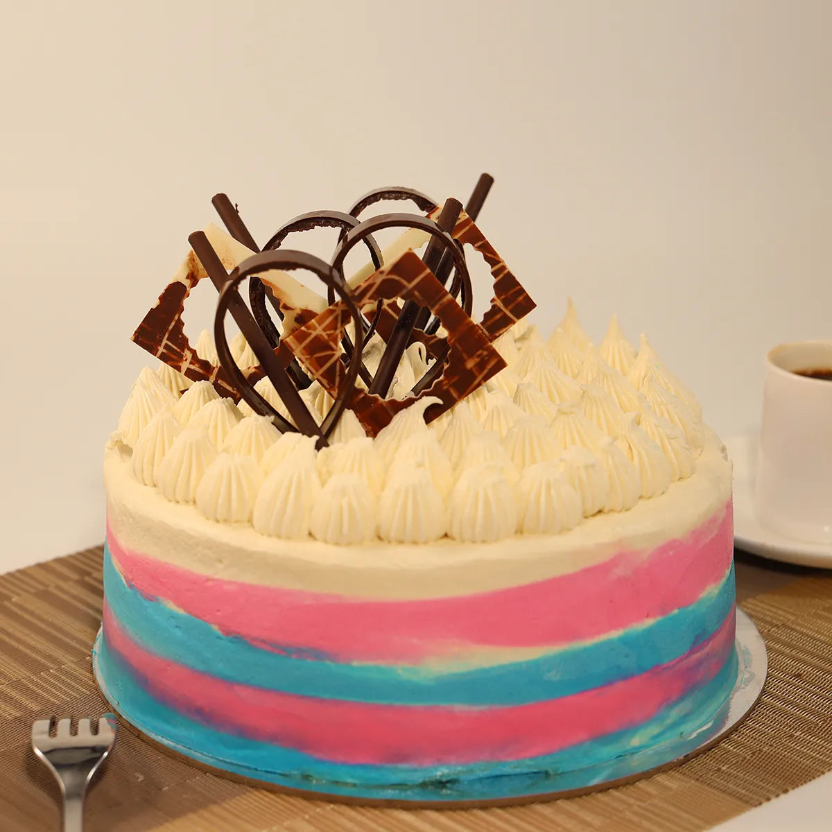 Round Hummingbird Cake - Cut