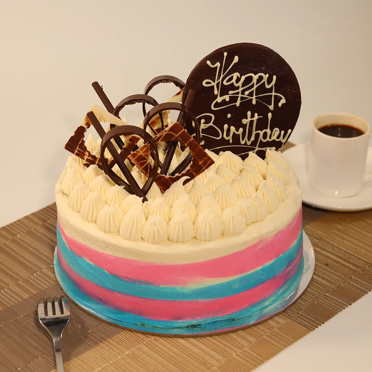Round Hummingbird Cake - Cut