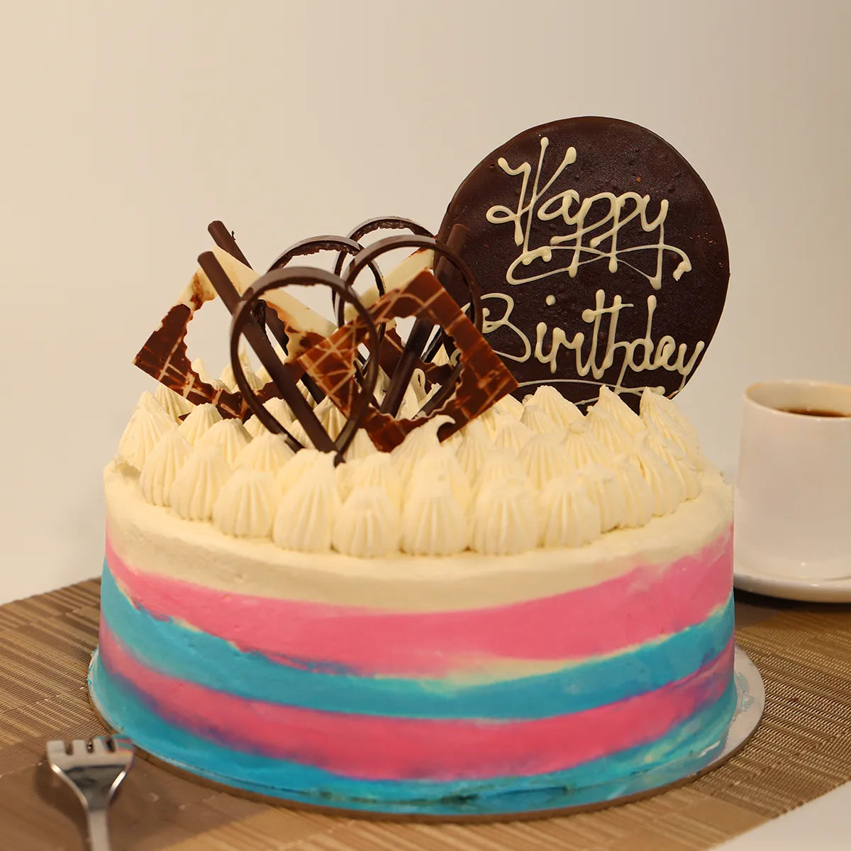 Round Hummingbird Cake - Cut