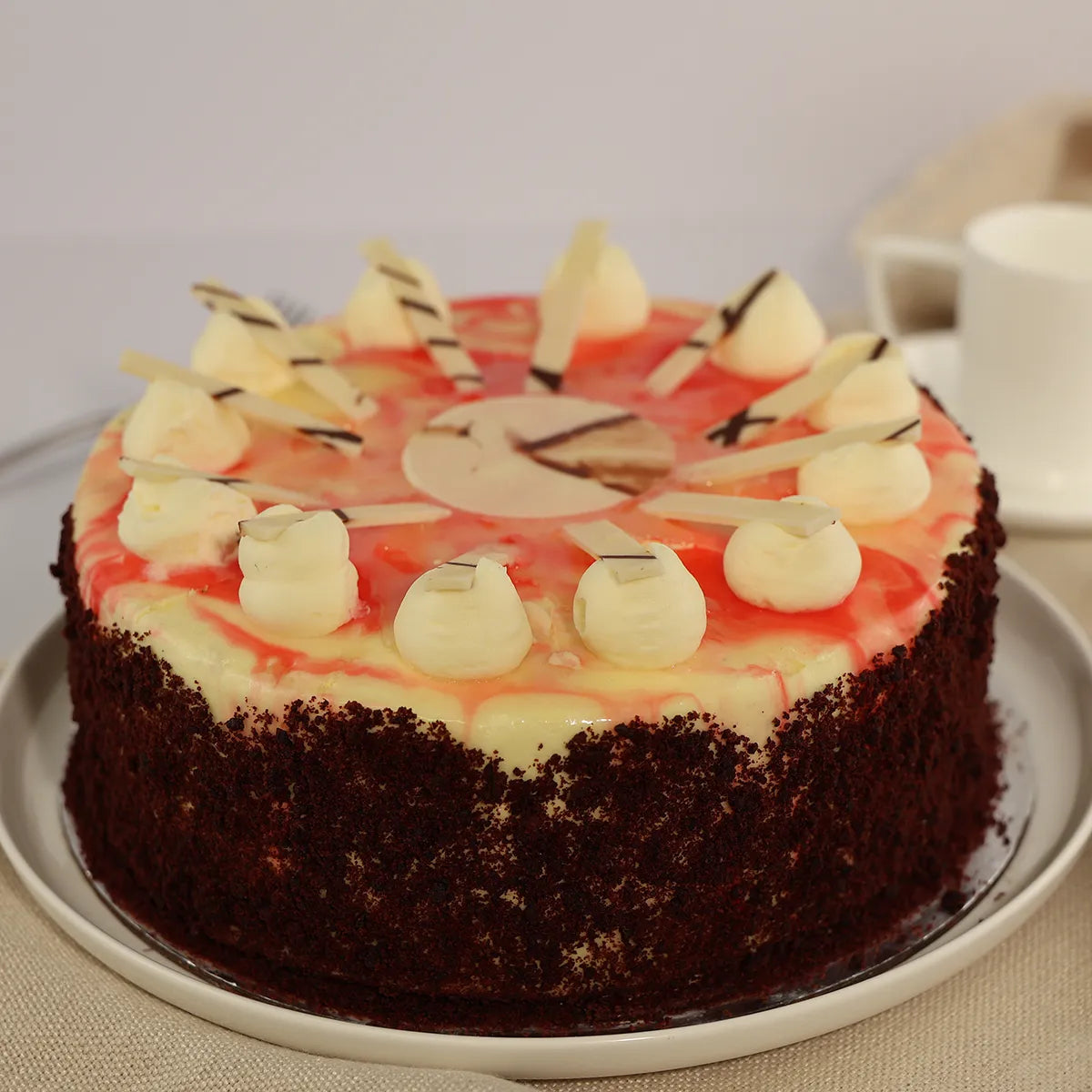 Red Velvet Torte - Cut