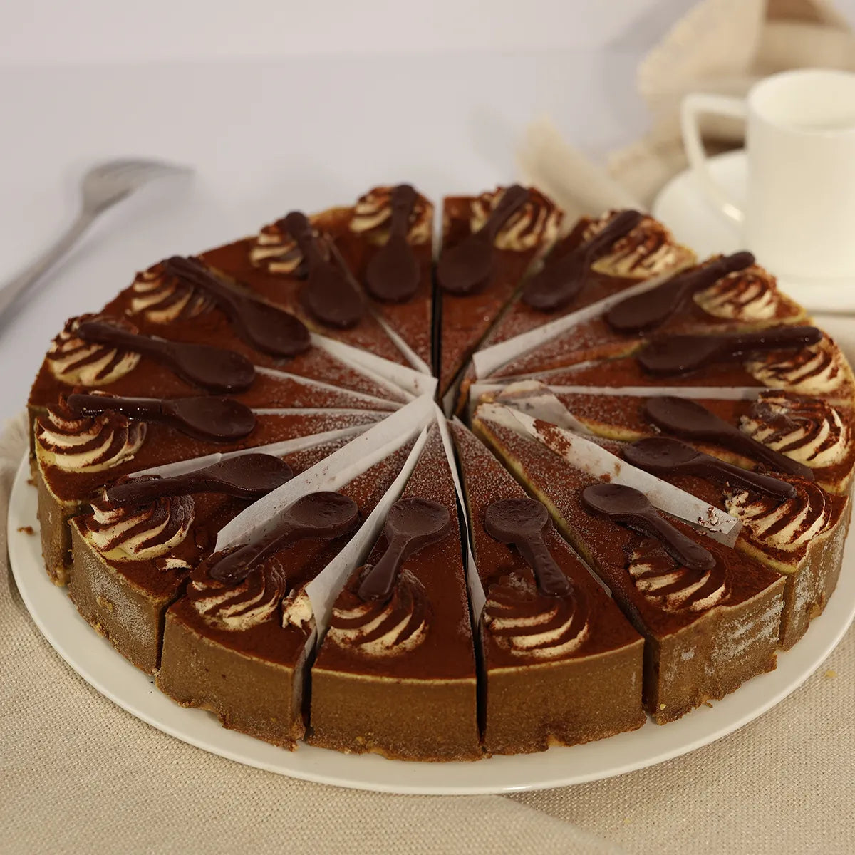 Cappuccino Cheesecake - Cut
