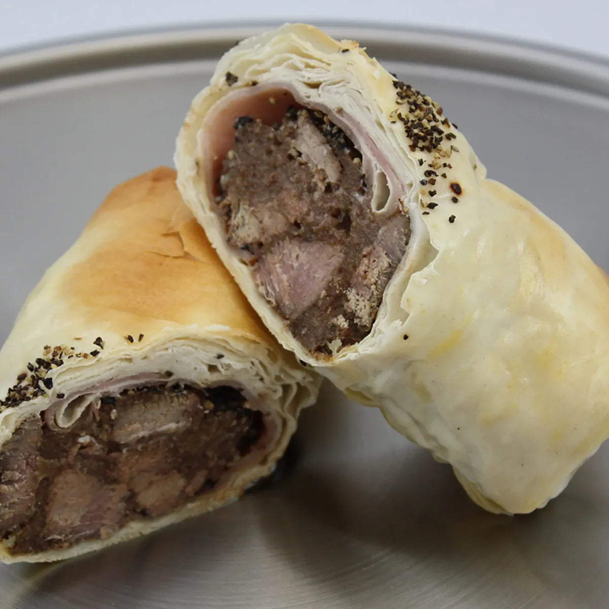 Chunky Beef & Cracked Pepper Filo